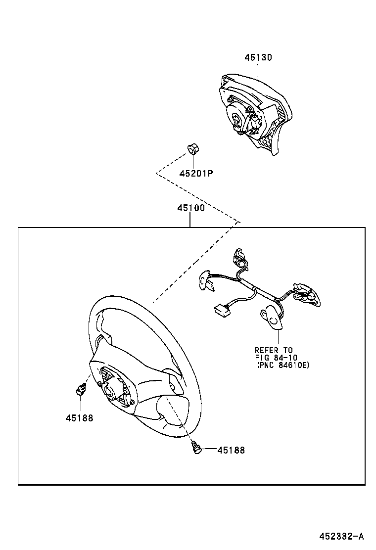 45100-2B710-C2 WHEEL ASSY, STEERING product image