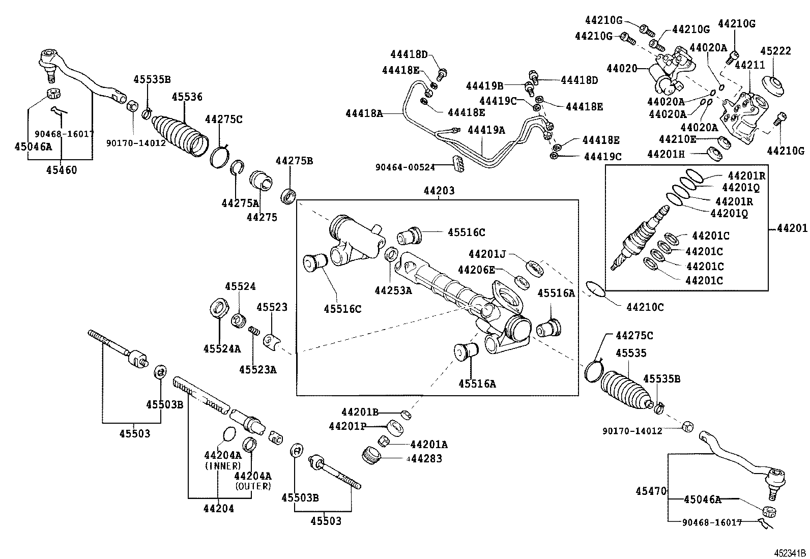 Toyota 44419-50080 TUBE, STEERING LEFT TURN PRESSURE