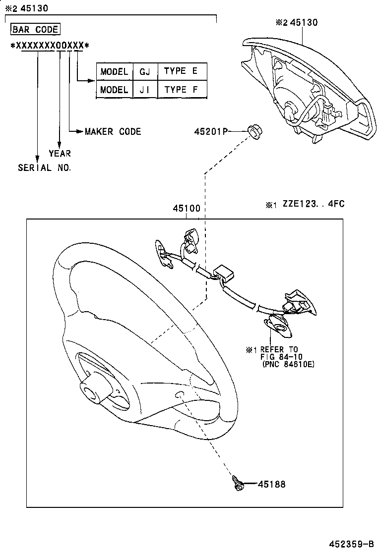 45100-1A050 WHEEL ASSY, STEERING product image