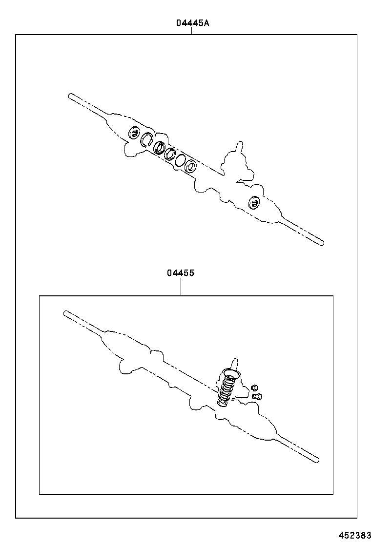 44200-12860 GEAR ASSY, POWER STEERING(FOR RACK & PINION) product image