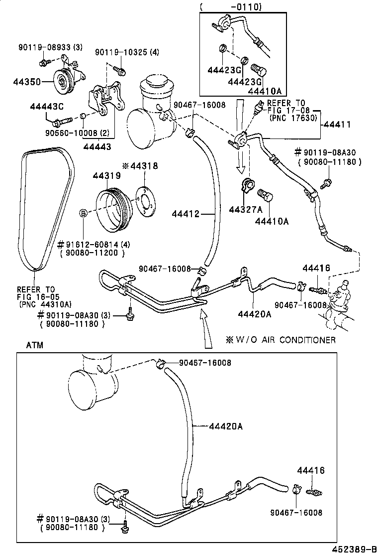Toyota 44411-04030 HOSE, PRESSURE FEED