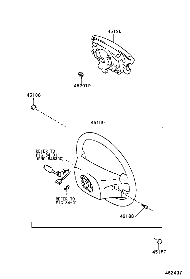 45100-04040-B2 WHEEL ASSY, STEERING product image