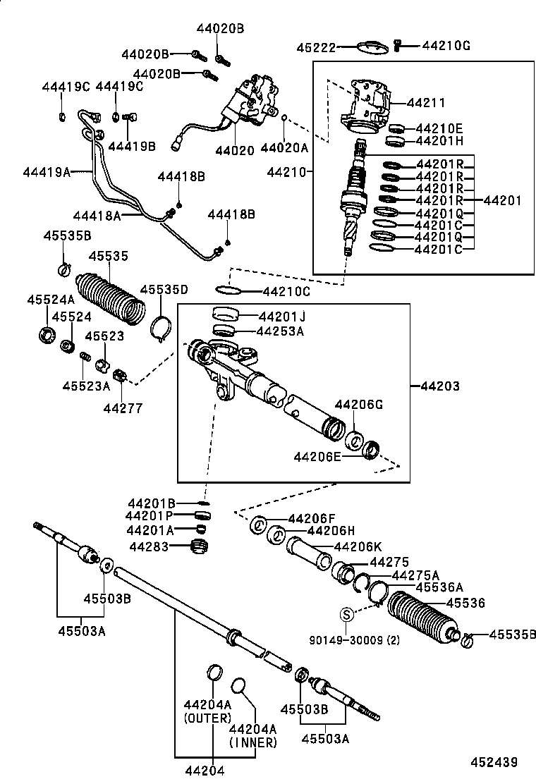 44210-14181 VALVE ASSY, POWER STEERING CONTROL product image