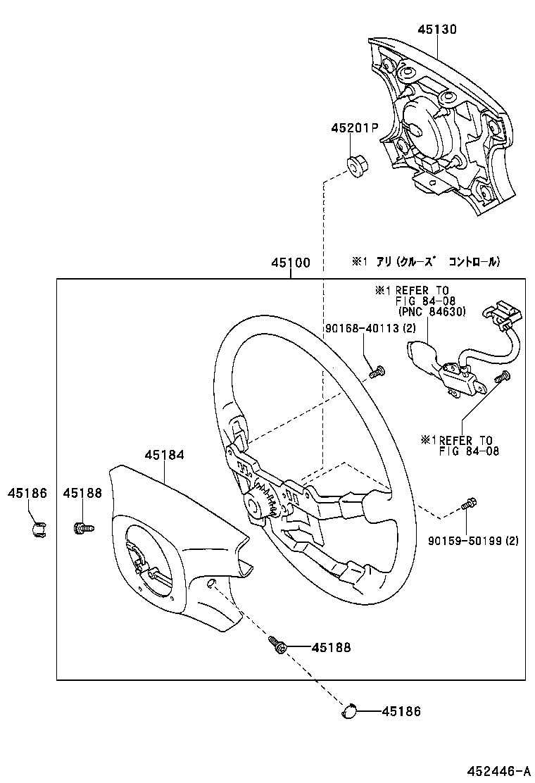45100-2A040-B0 WHEEL ASSY, STEERING product image