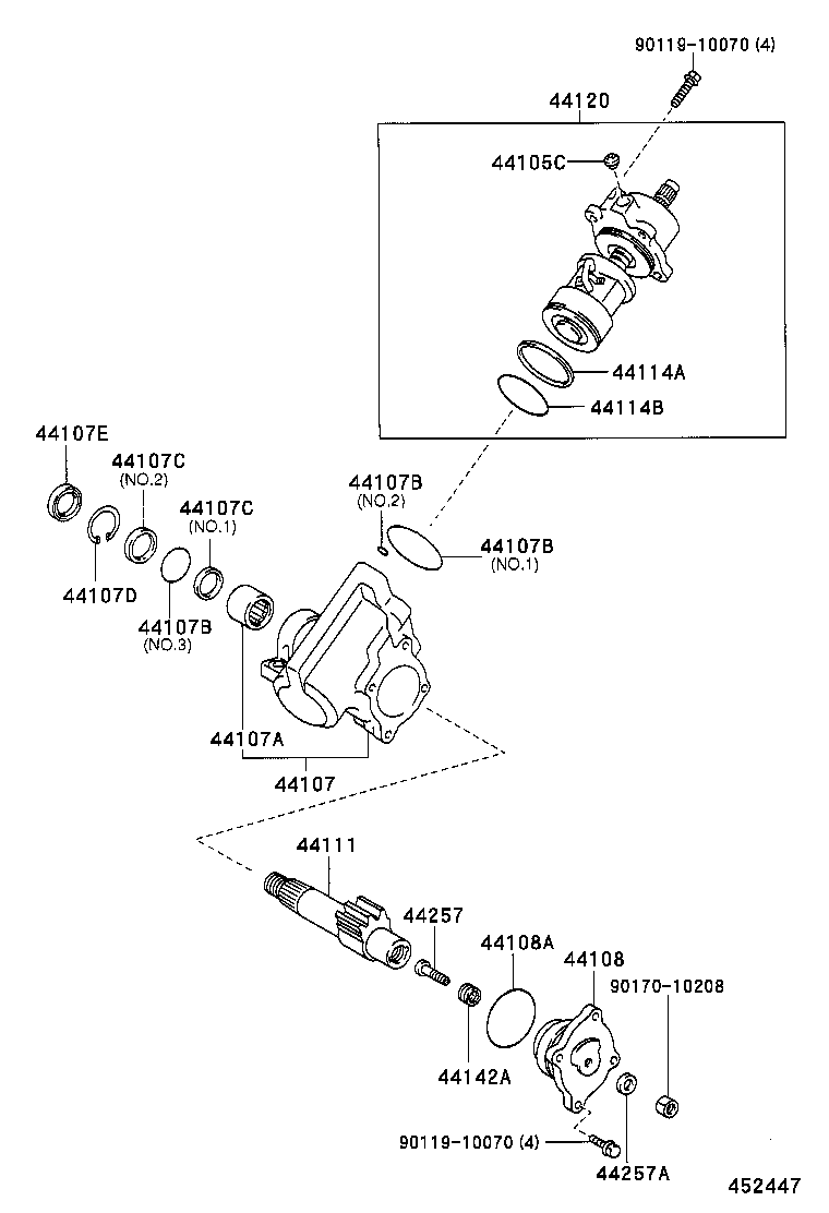 40110-25040 GEAR ASSY,POWER STEERING,REBUILT product image