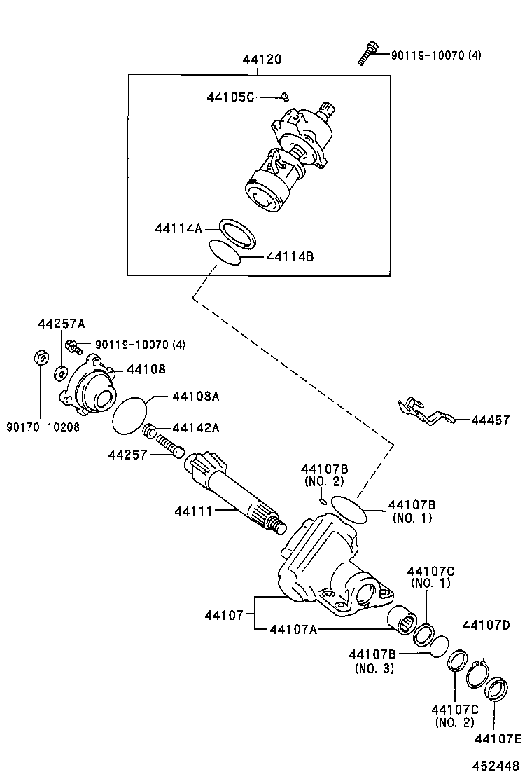 40110-25040 GEAR ASSY,POWER STEERING,REBUILT product image