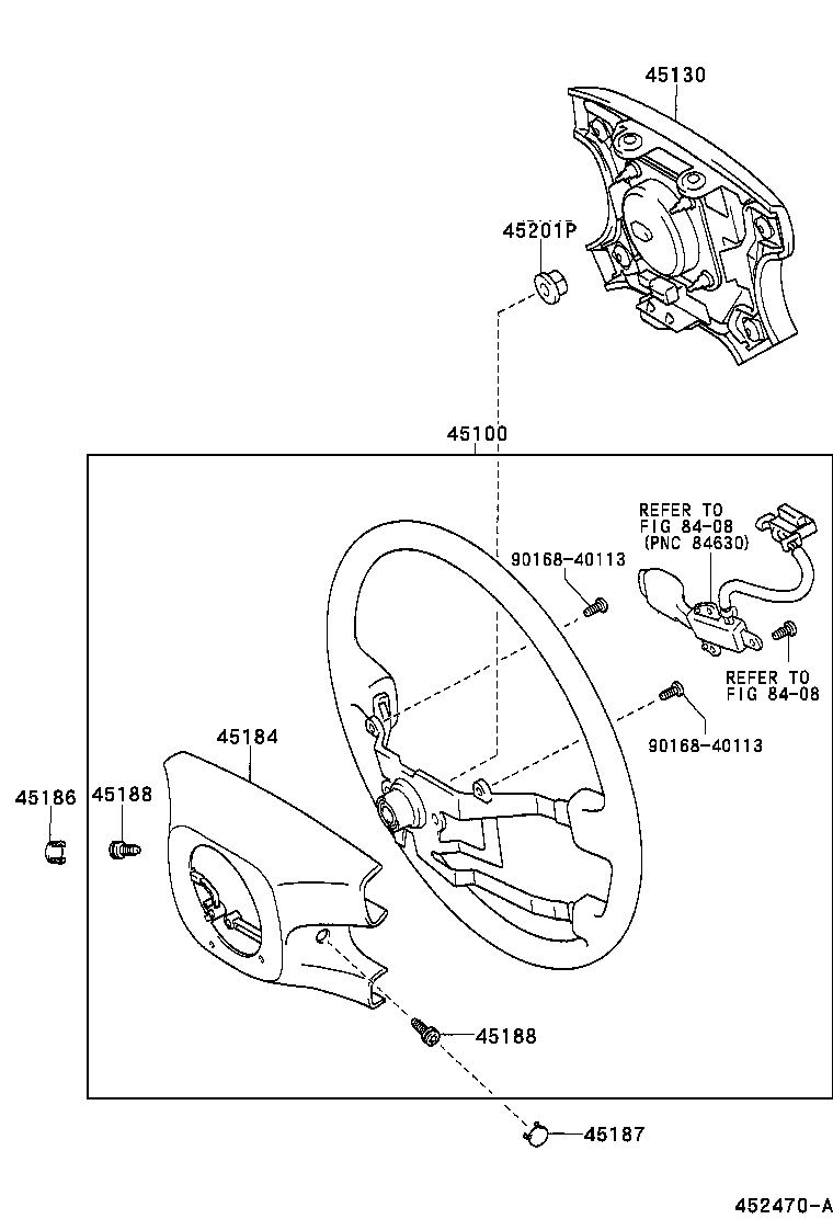 45130-48050-B0 BUTTON ASSY, HORN product image