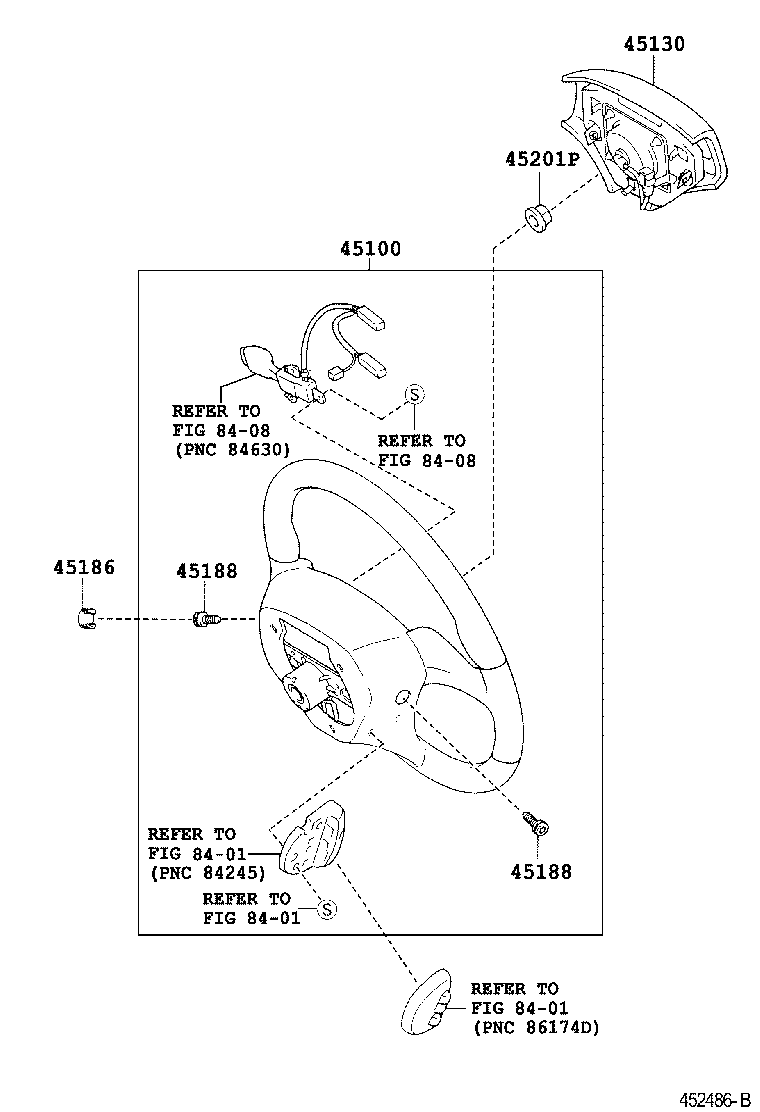 45100-24330 WHEEL ASSY, STEERING product image