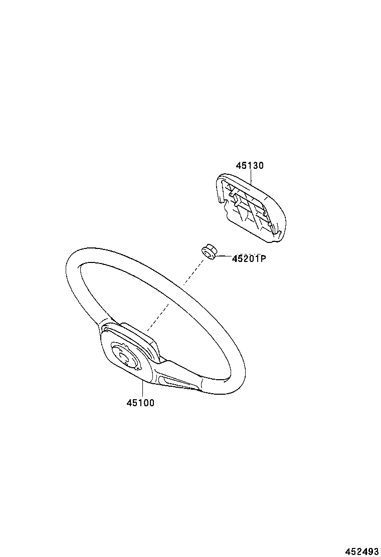 45130-36140-E0 BUTTON ASSY, HORN product image