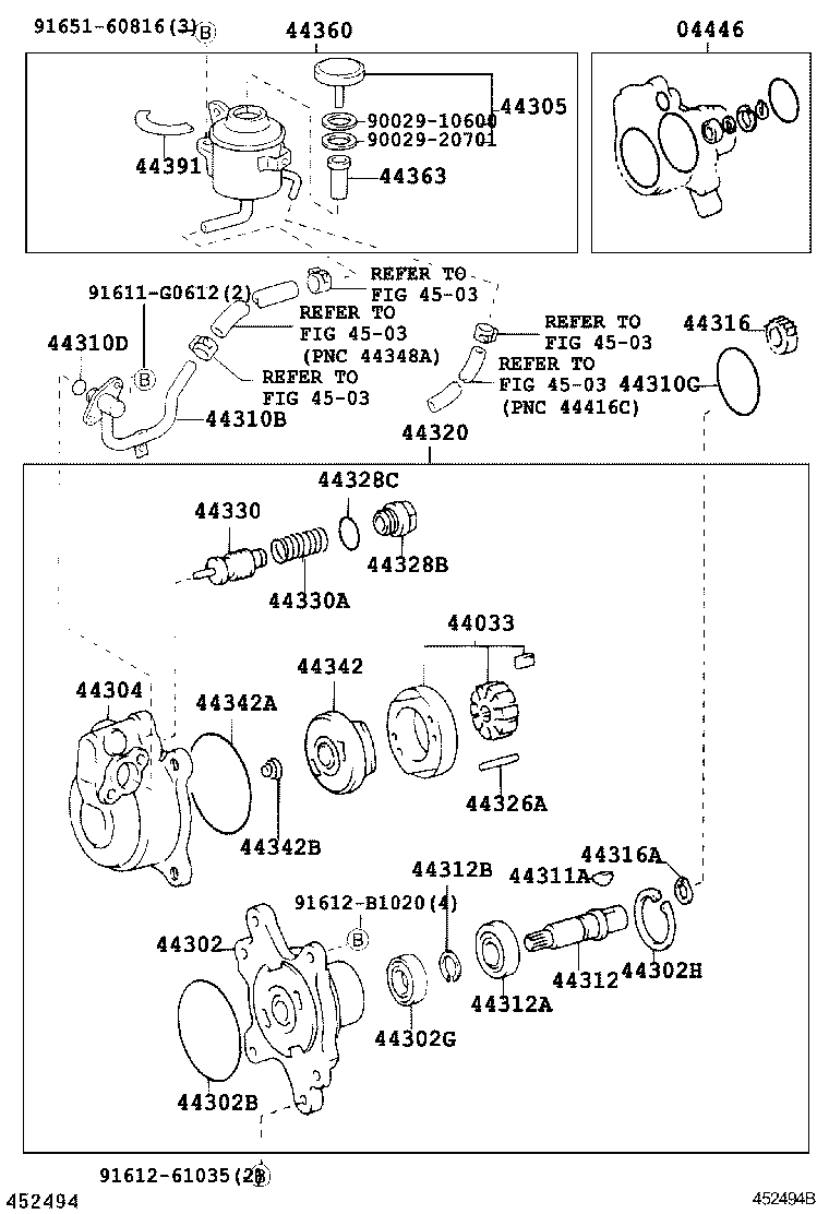 44360-36440 RESERVOIR ASSY, VANE PUMP OIL product image
