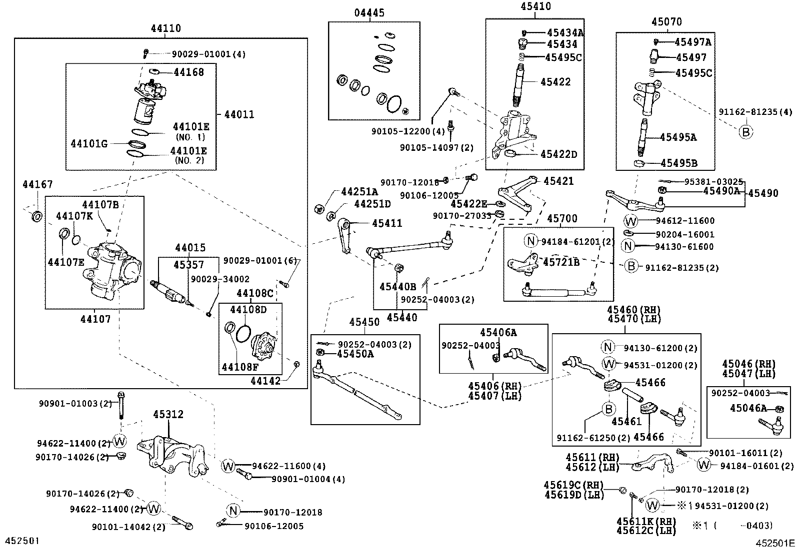 45450-36060 ROD ASSY, STEERING RELAY product image