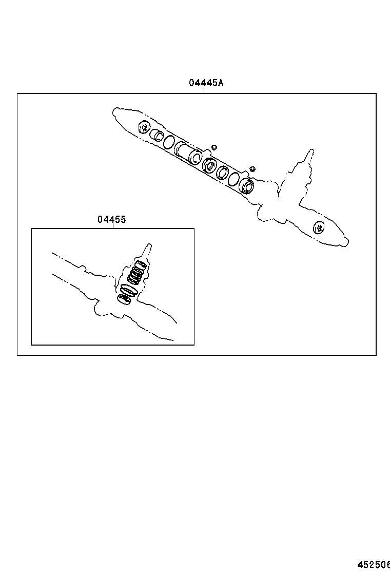 04445-30252 GASKET KIT, POWER STEERING GEAR(FOR RACK & PINION) product image