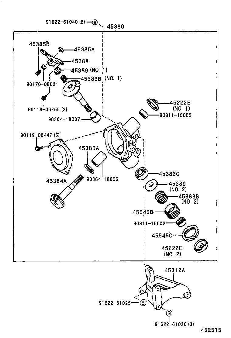 45210-37110 SHAFT ASSY, STEERING MAIN product image