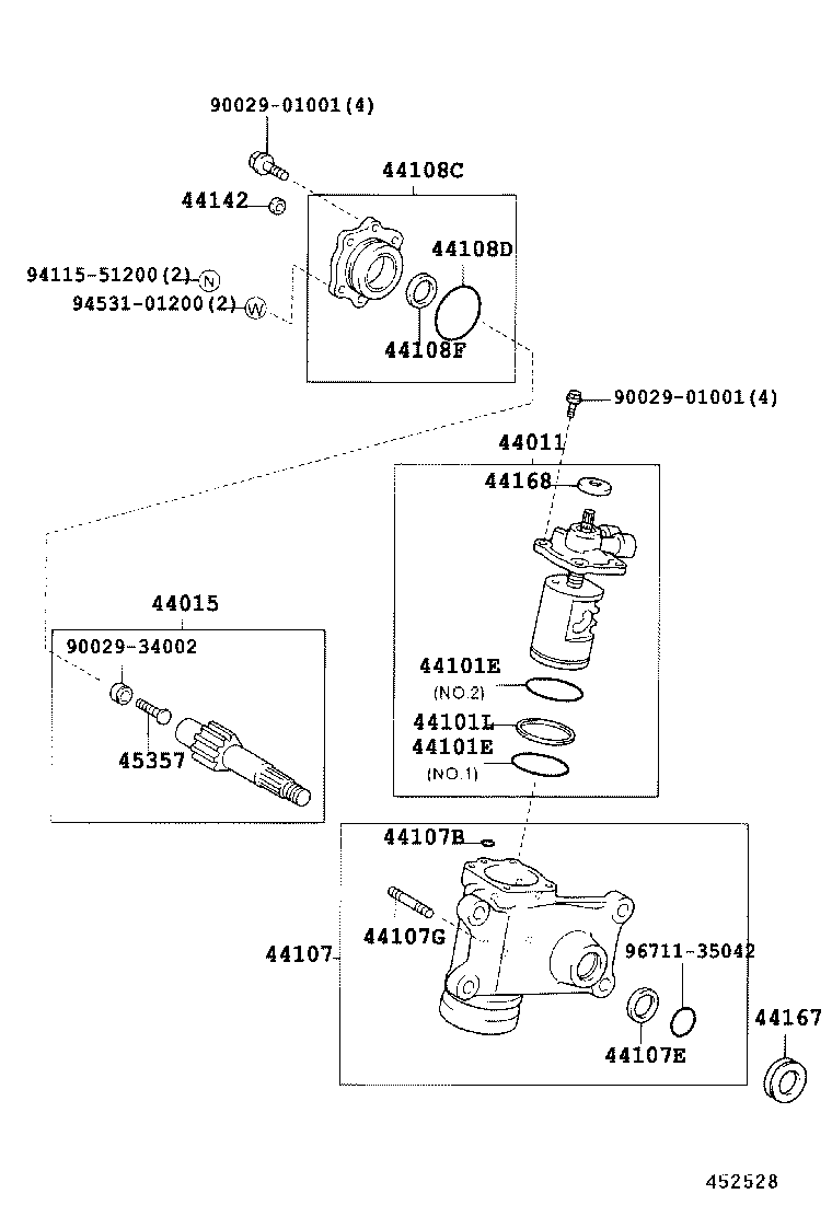 90031-71018 NUT, CASTLE(FOR TIE ROD END) product image