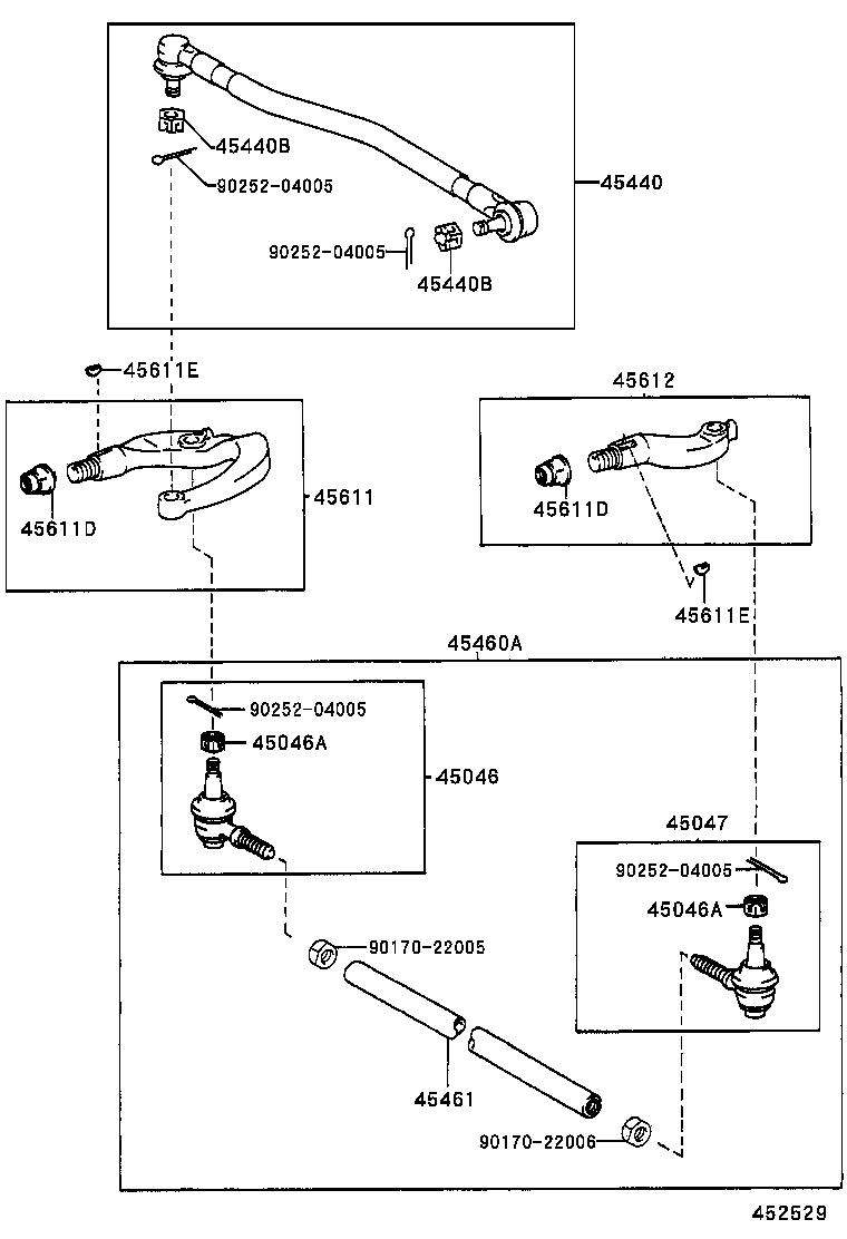 90031-71018 NUT, CASTLE(FOR TIE ROD END) product image