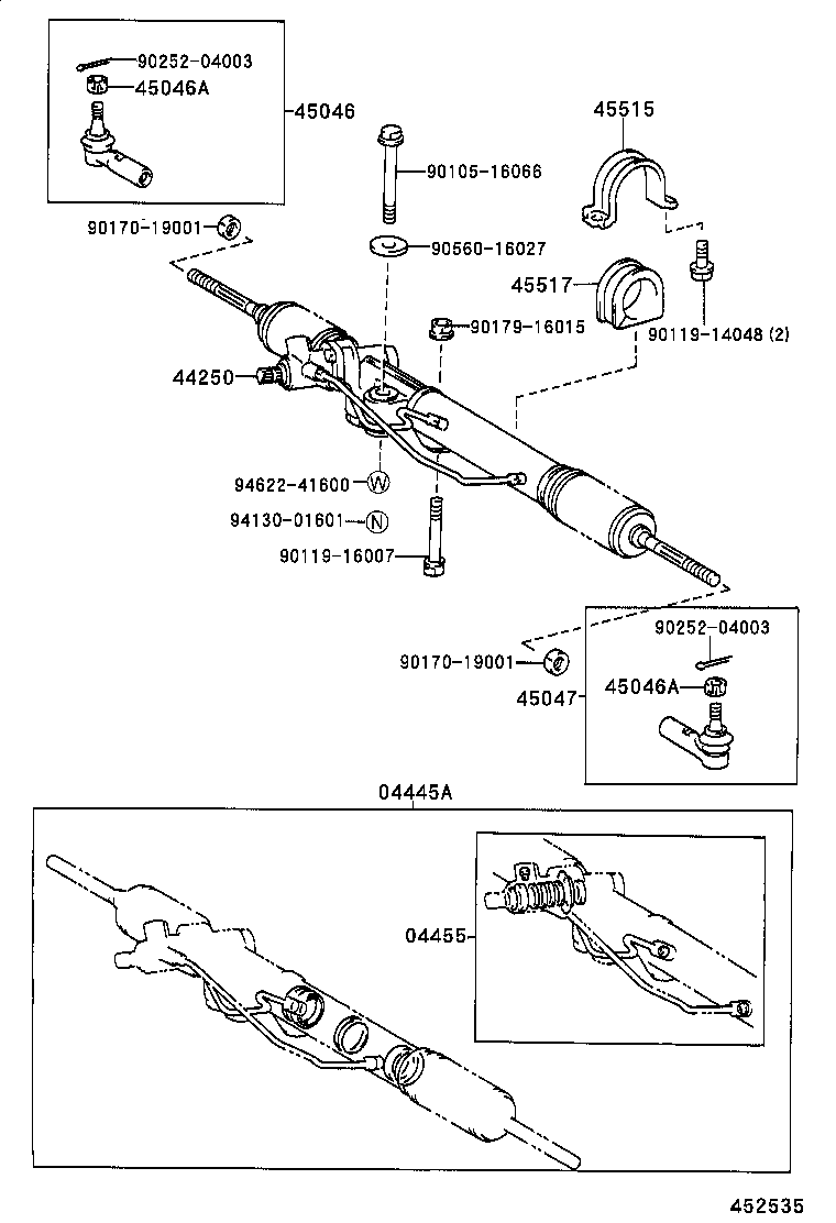 45046-39426 END SUB-ASSY, TIE ROD, RH product image