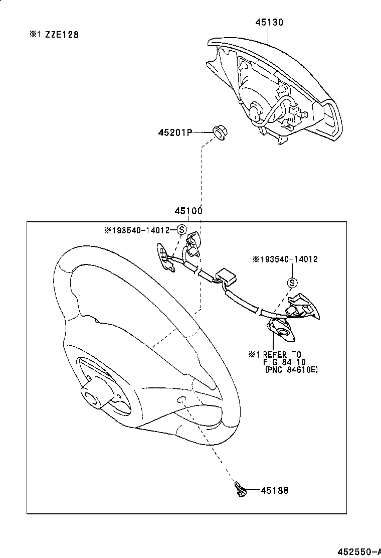 45100-1A080-C0 WHEEL ASSY, STEERING product image