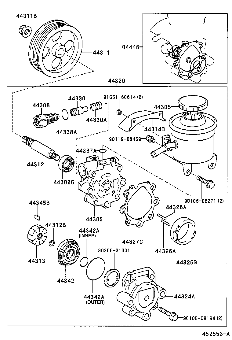 44310-28240 PUMP ASSY, VANE product image