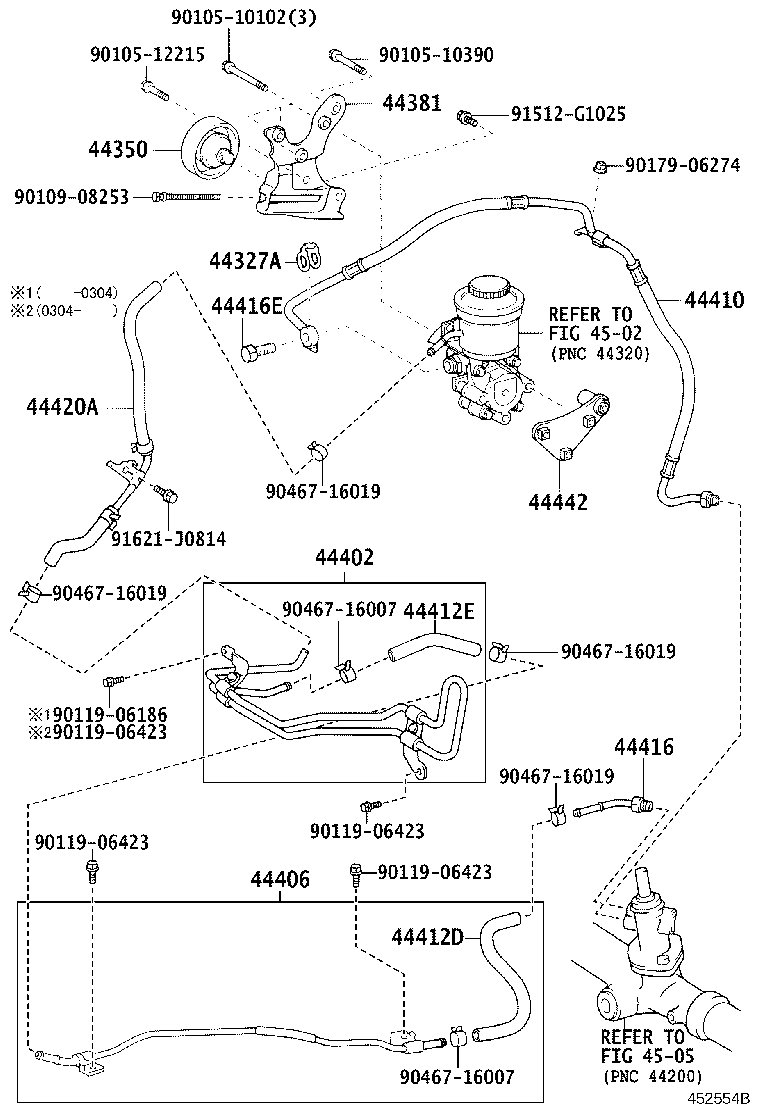 44348-28240 HOSE, OIL RESERVOIR TO PUMP, NO.1 product image
