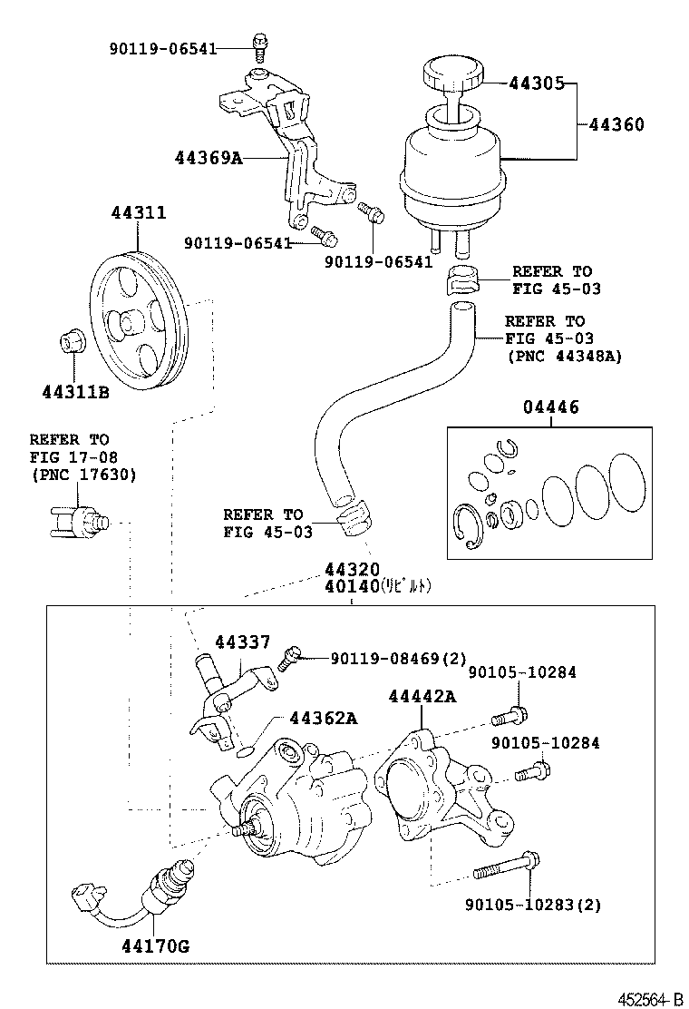 40140-30570 PUMP ASSY,VANE REBUILT product image