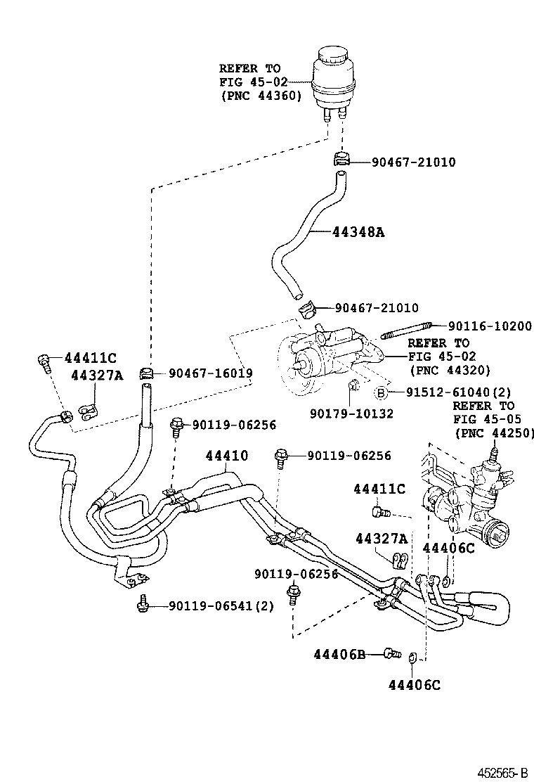 Toyota 44410-30410 TUBE ASSY, PRESSURE FEED