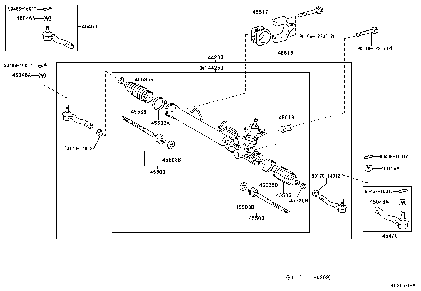 Toyota 04455-30080 GASKET KIT, POWER STEERING CONTROL VALVE OVERHOLE