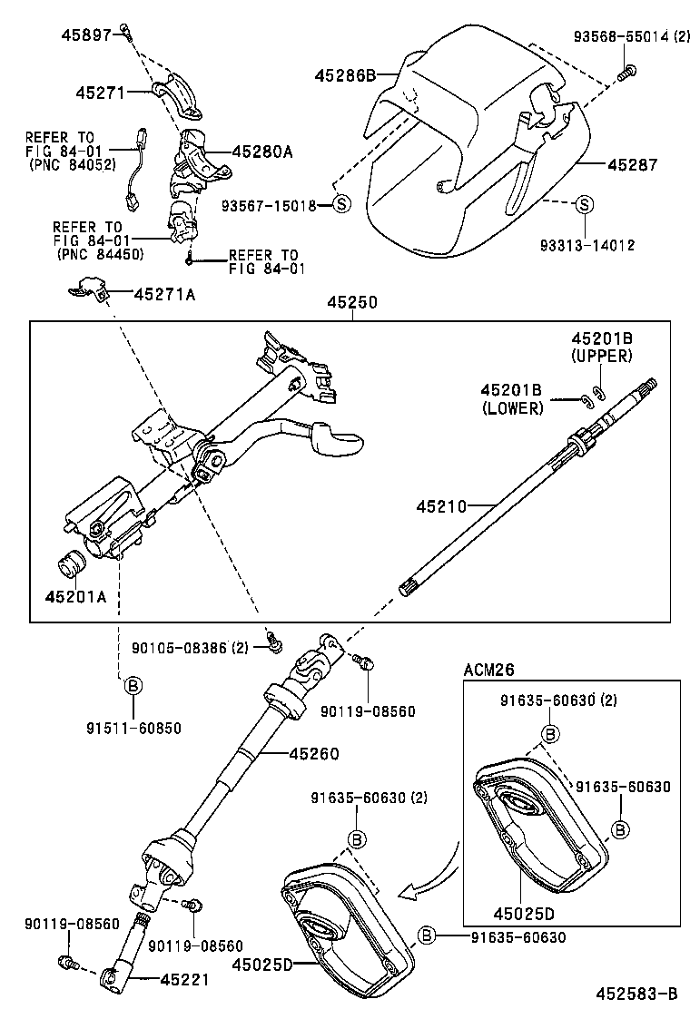 45221-44020 SHAFT, STEERING INTERMEDIATE product image
