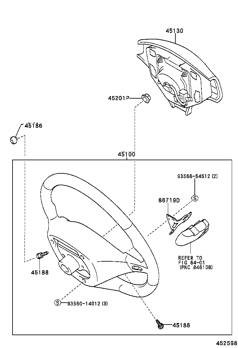45130-44060-C0 BUTTON ASSY, HORN product image