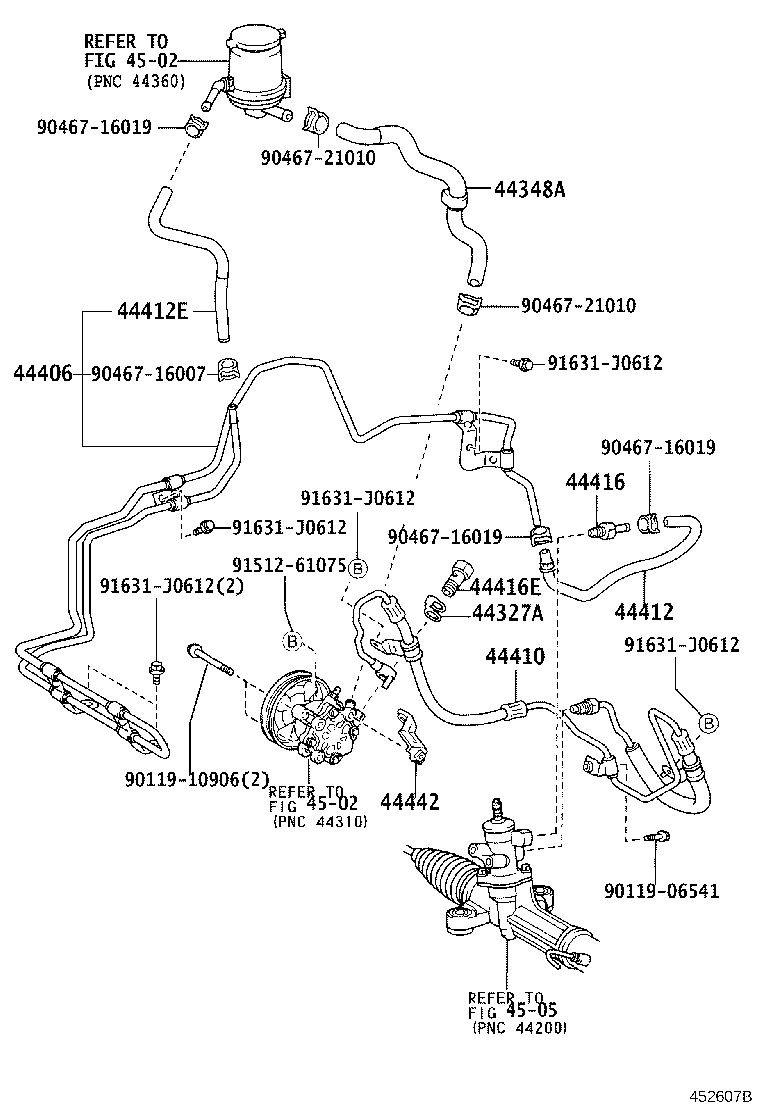 44381-28010 BRACKET, POWER STEERING IDLE PULLEY product image