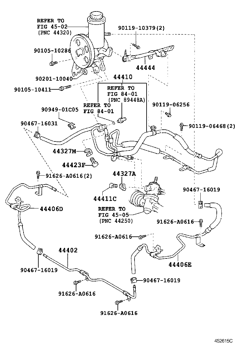44444-51020 STAY, PUMP, REAR product image