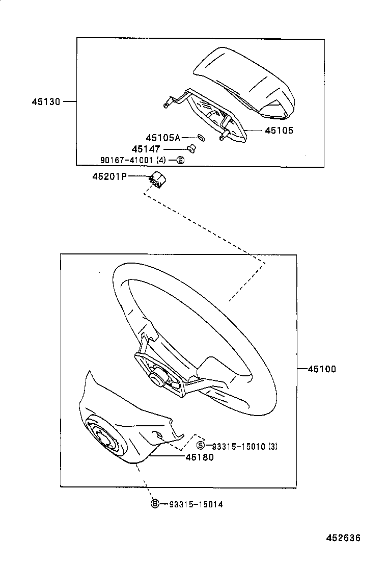 45100-26290-B2 WHEEL ASSY, STEERING product image