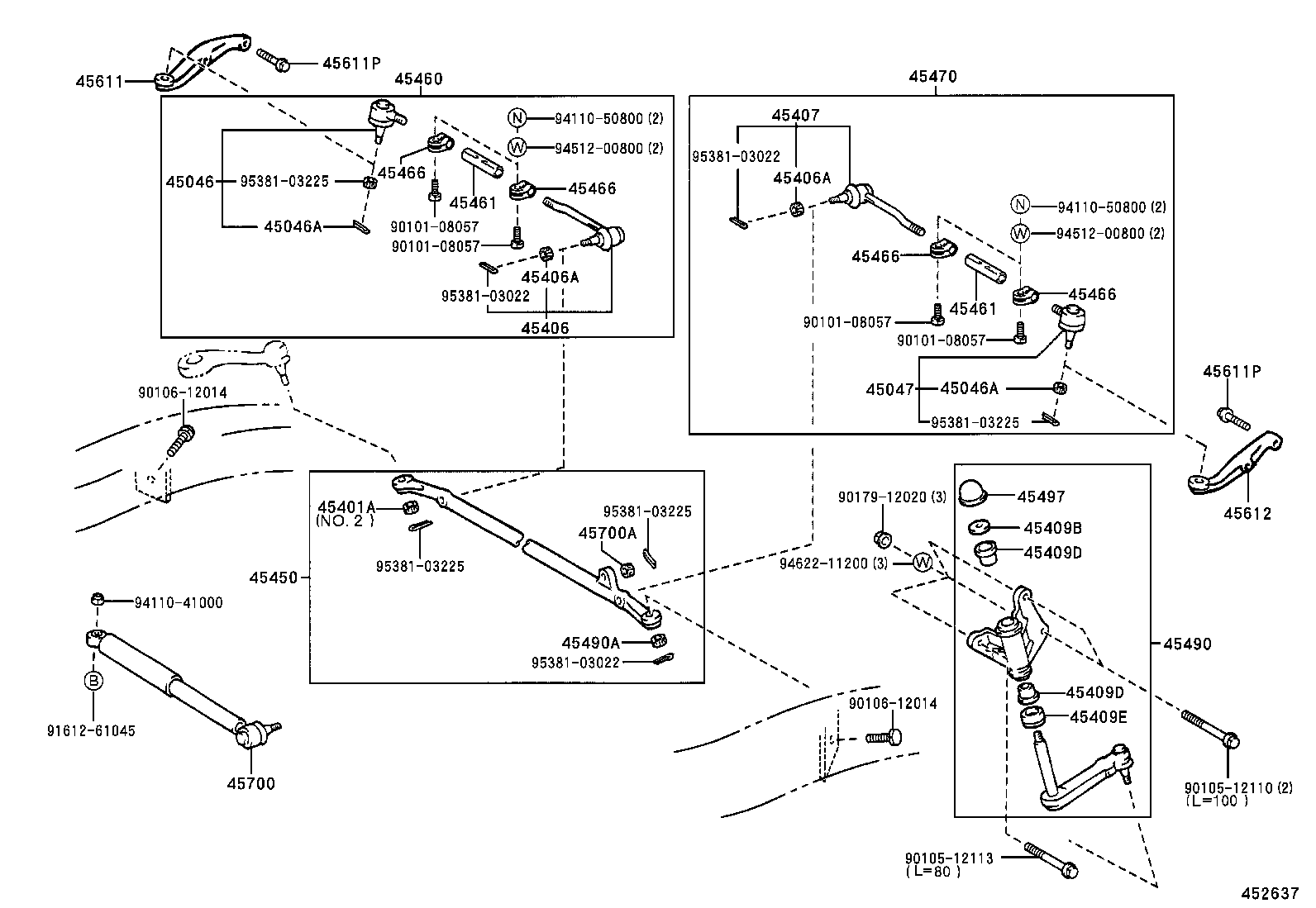 44110-35220 GEAR ASSY, POWER STEERING product image