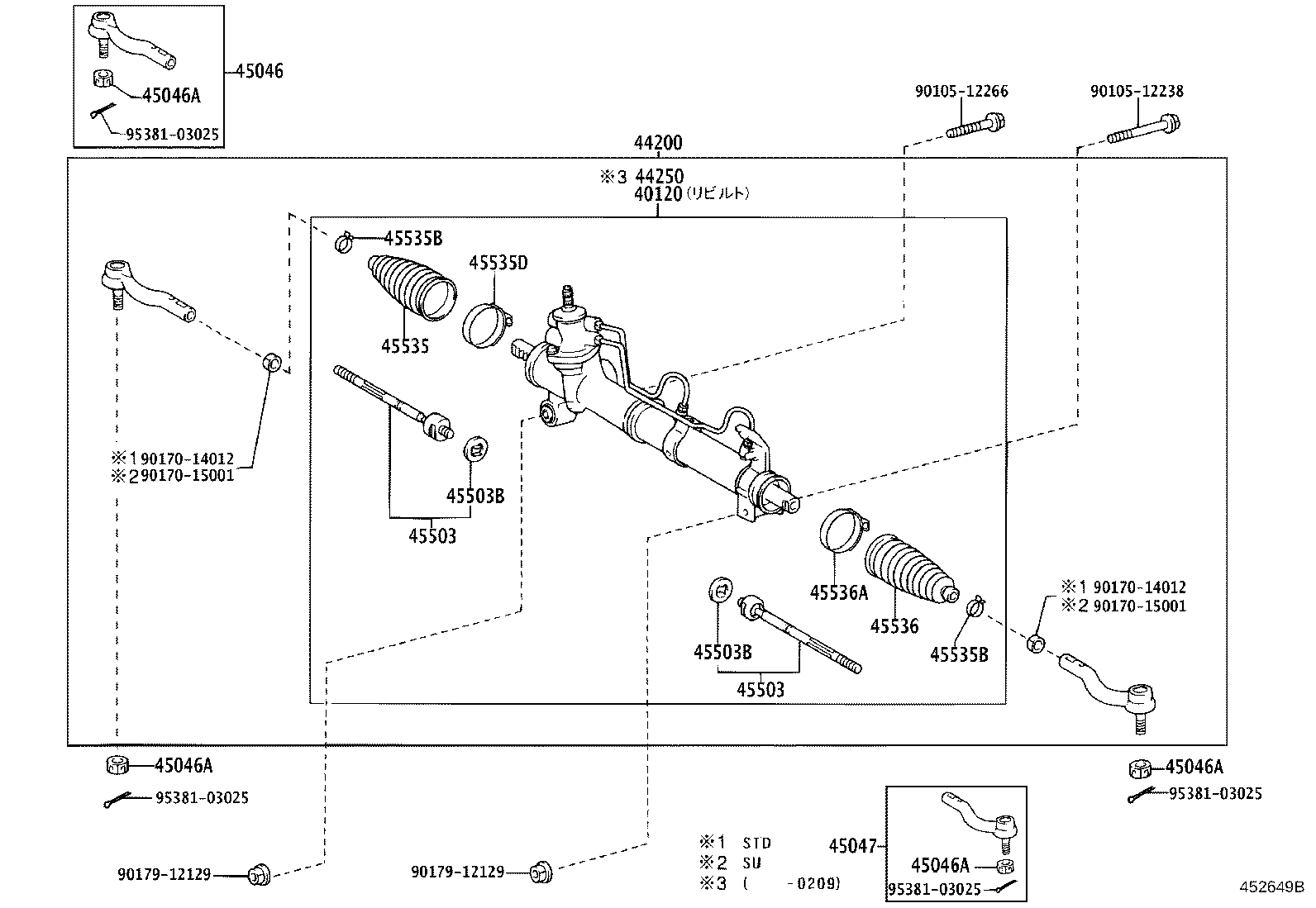 44210-44080 VALVE ASSY, POWER STEERING CONTROL product image