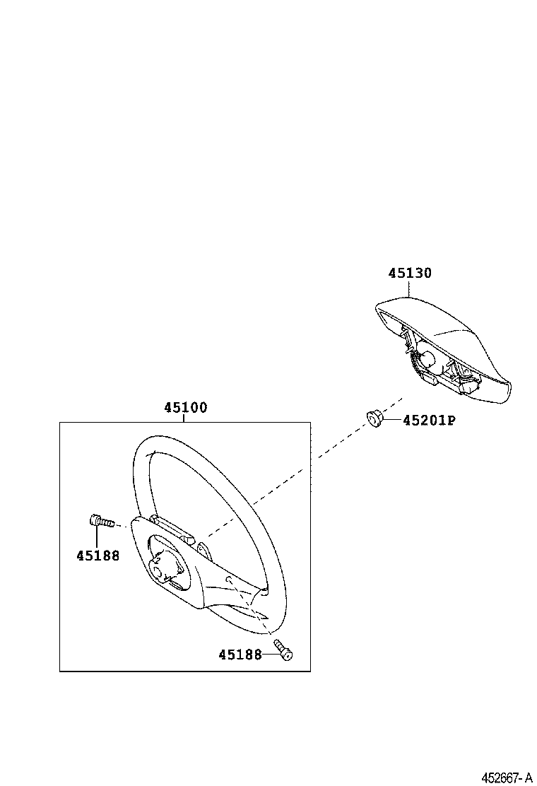 45105-36030 PLATE SUB-ASSY, HORN BUTTON CONTACT, NO.1 product image
