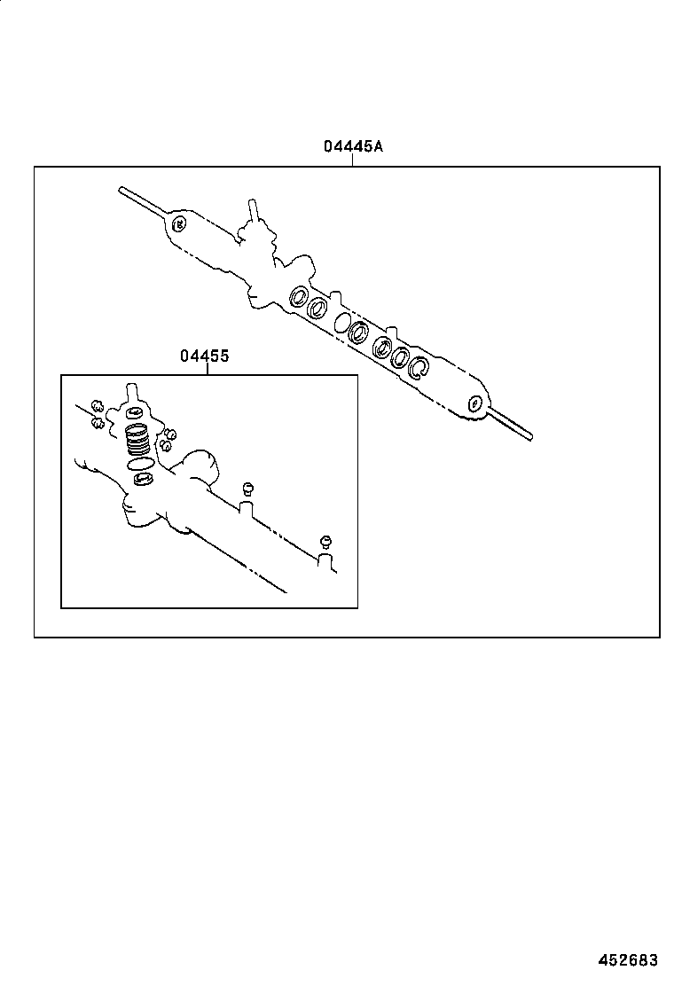 44200-44080 LINK ASSY, POWER STEERING product image