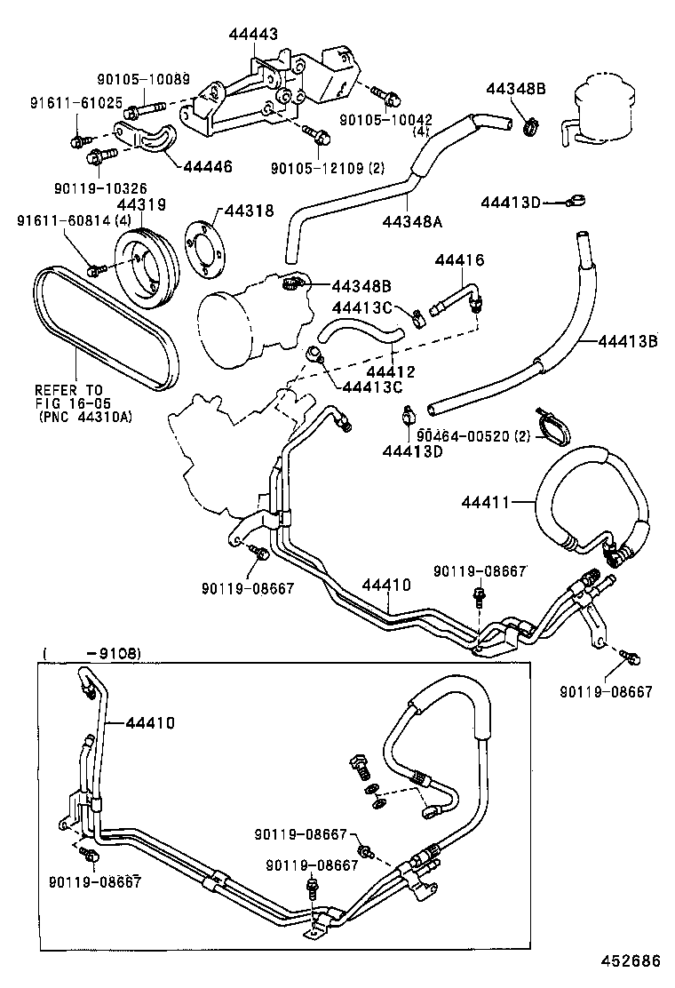 44410-35360 TUBE ASSY, PRESSURE FEED product image