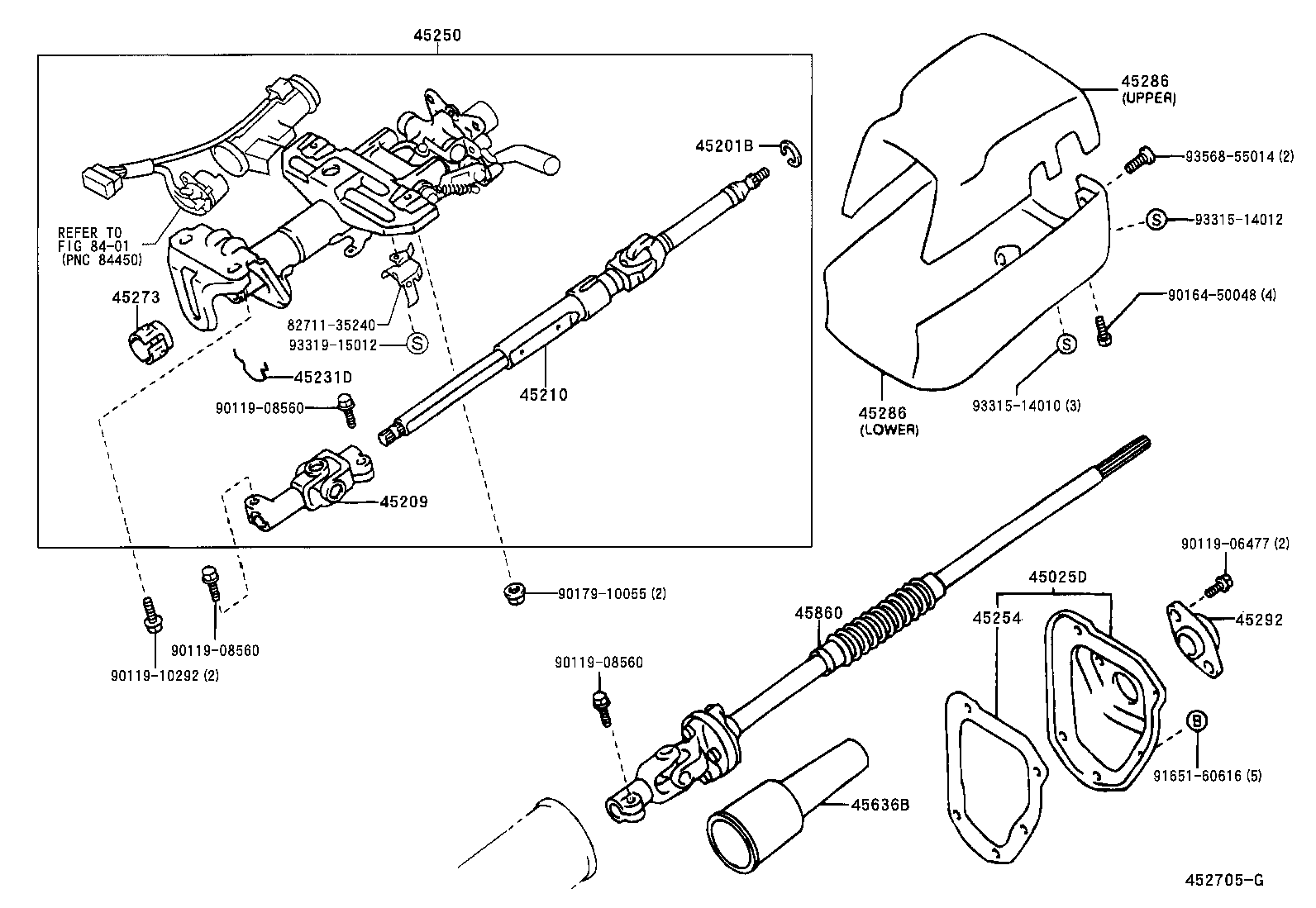 45286-04020 COVER, STEERING COLUMN product image