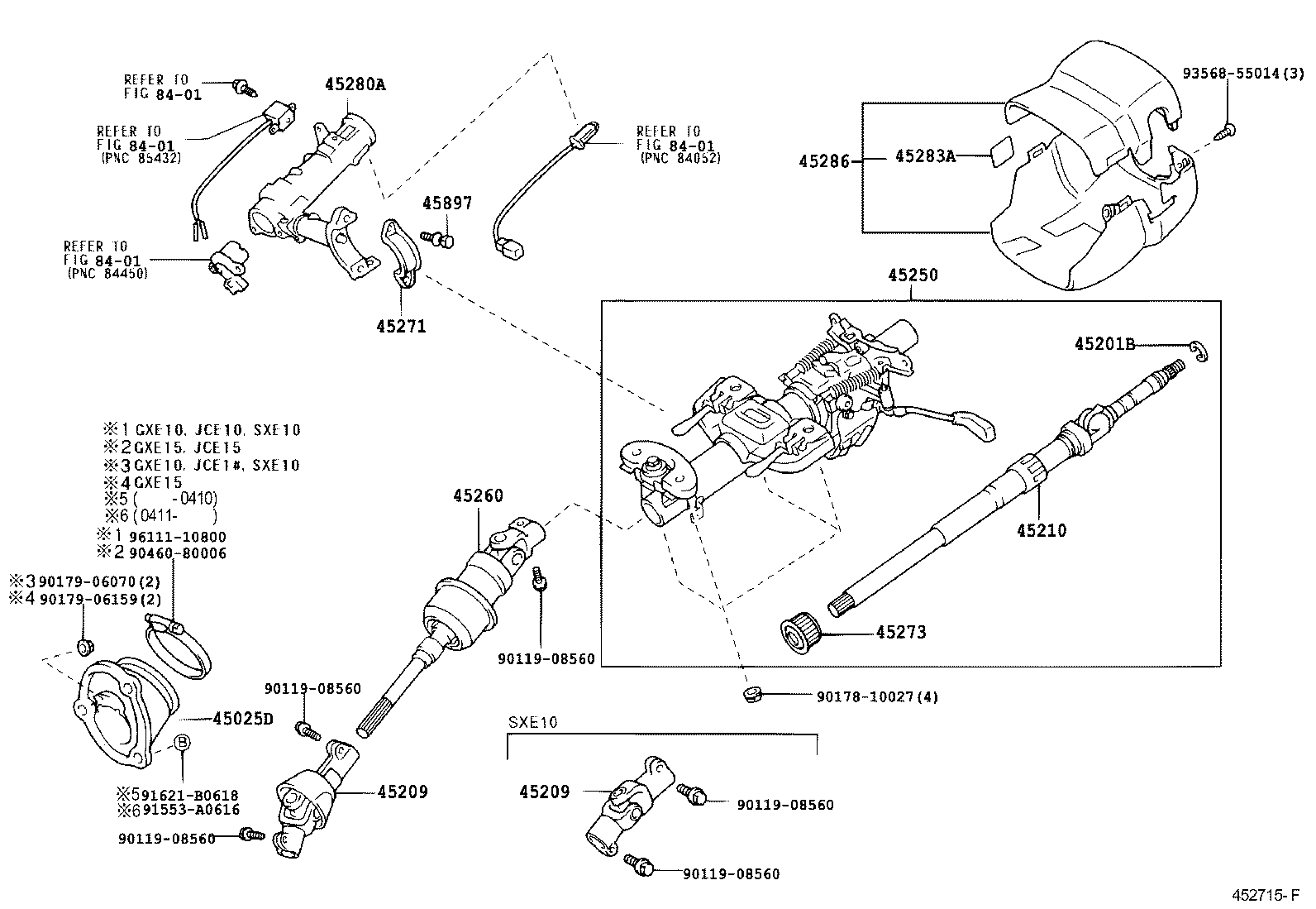 45206-30070 YOKE SUB-ASSY, STEERING SLIDING product image
