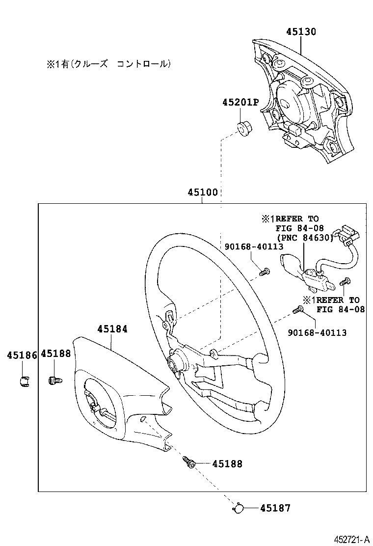 45100-28290-B0 WHEEL ASSY, STEERING product image