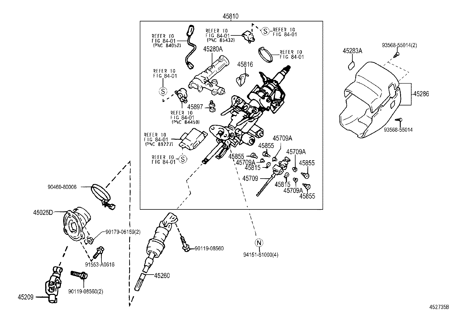 45210-51010 SHAFT ASSY, STEERING MAIN product image