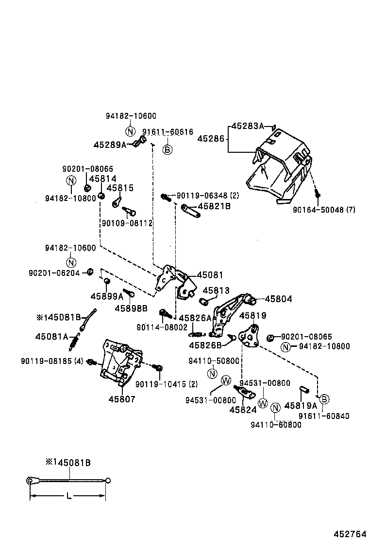 45280-27160 BRACKET, STEERING COLUMN, UPPER product image