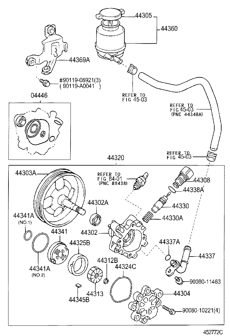 Toyota 44360-06030 RESERVOIR ASSY, VANE PUMP OIL