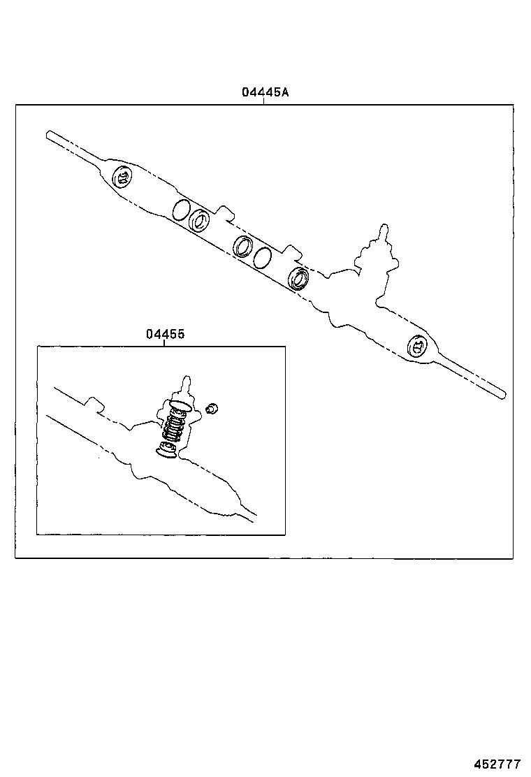 04445-51011 GASKET KIT, POWER STEERING GEAR(FOR RACK & PINION) product image