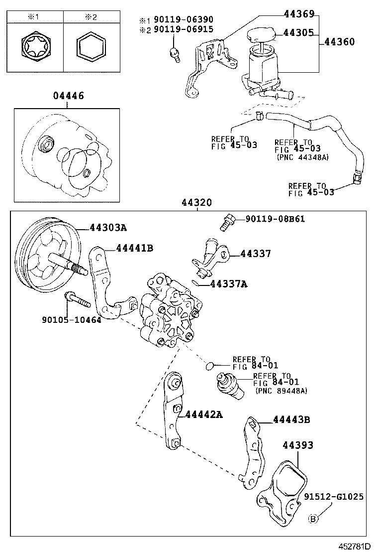 44369-02050 BRACKET, OIL RESERVOIR, NO.1 product image