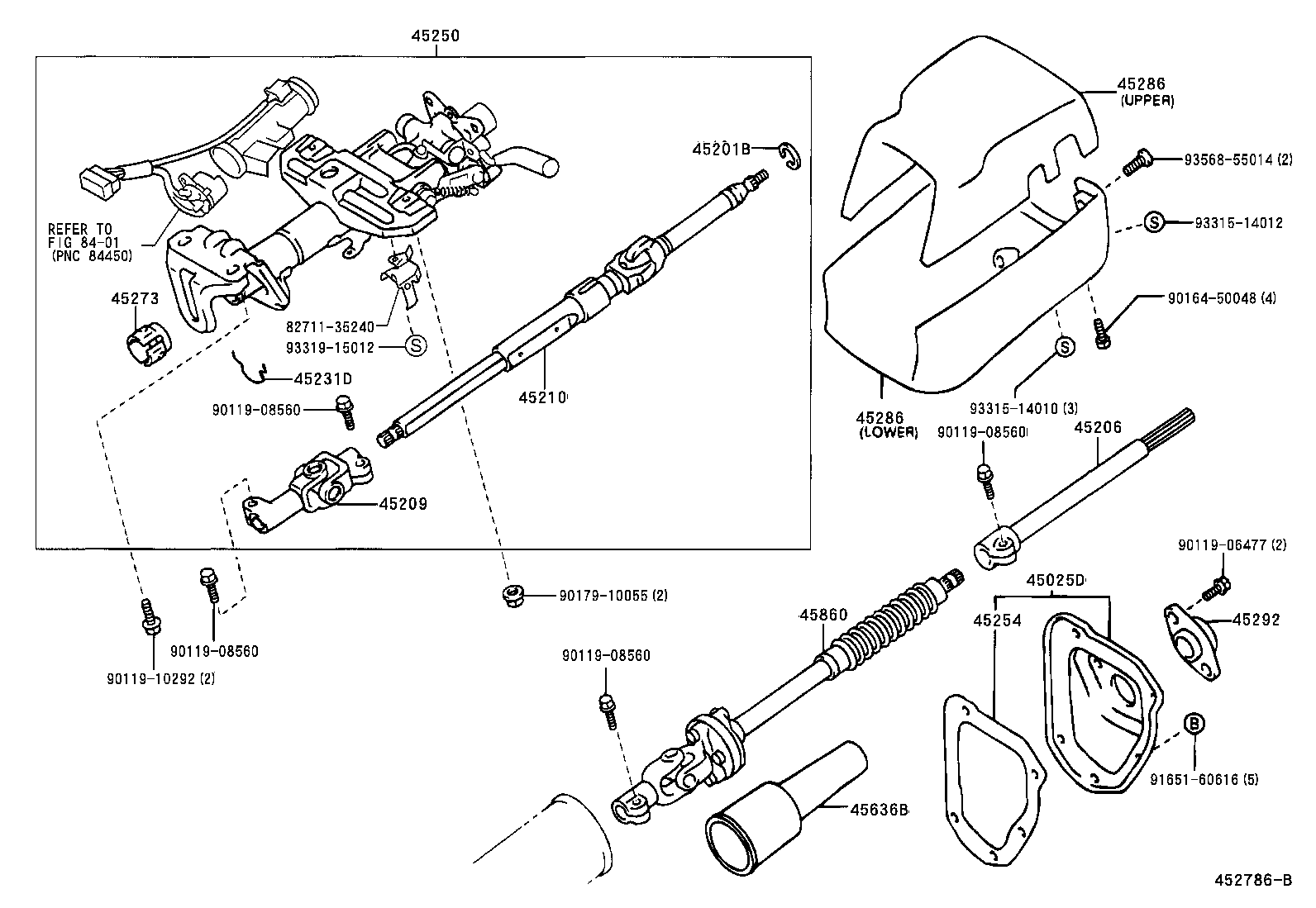 45286-04020 COVER, STEERING COLUMN product image