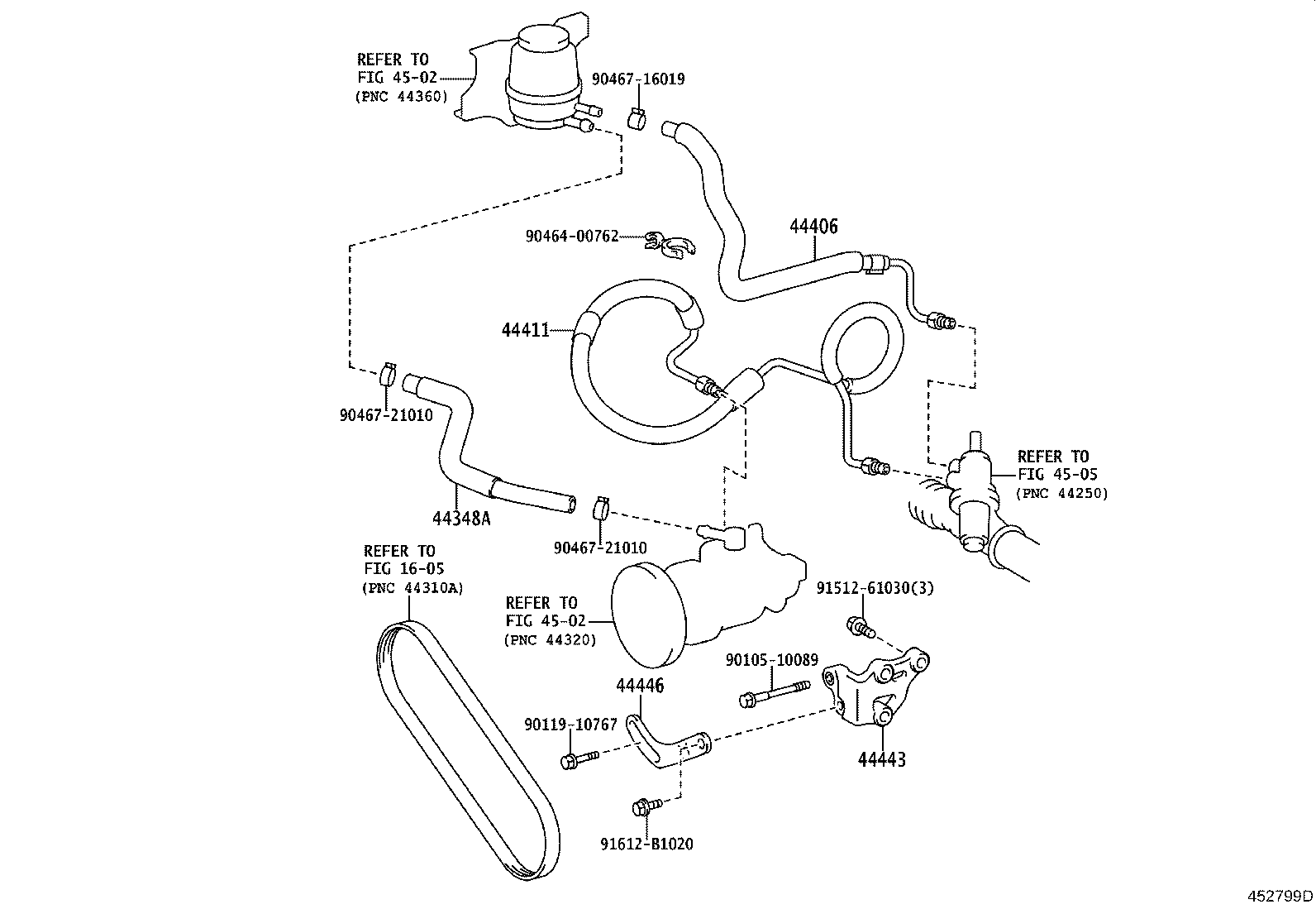 44440-43010 BRACKET, PUMP product image