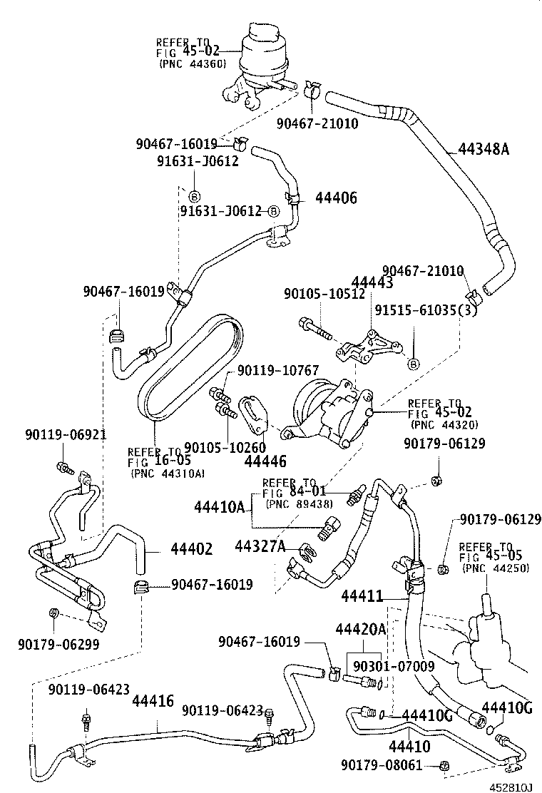 44411-33110 HOSE, PRESSURE FEED product image
