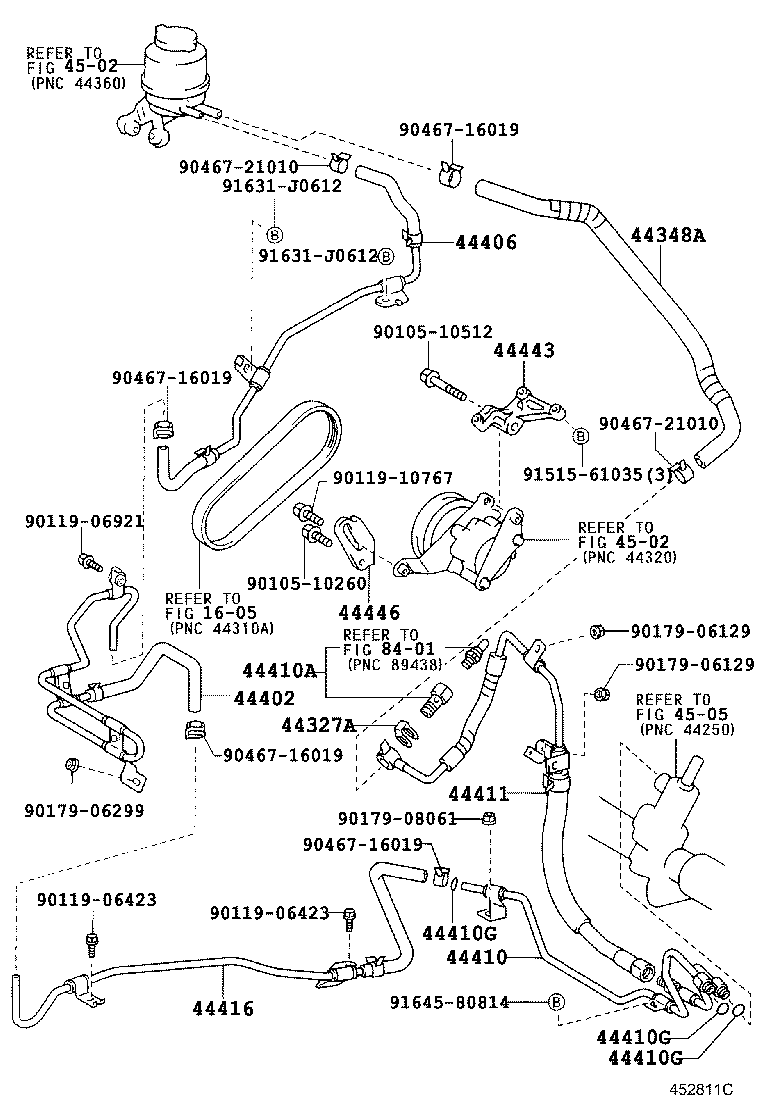 44411-33110 HOSE, PRESSURE FEED product image