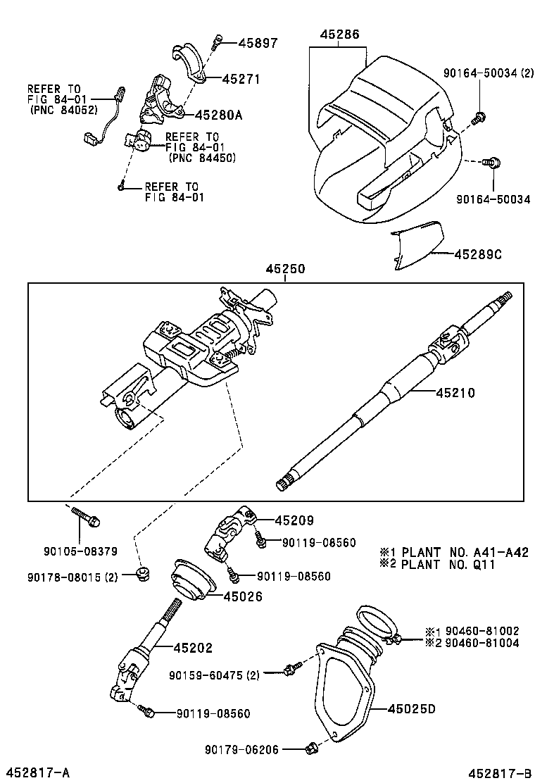 Toyota 45209-33010 YOKE SUB-ASSY, STEERING SLIDING