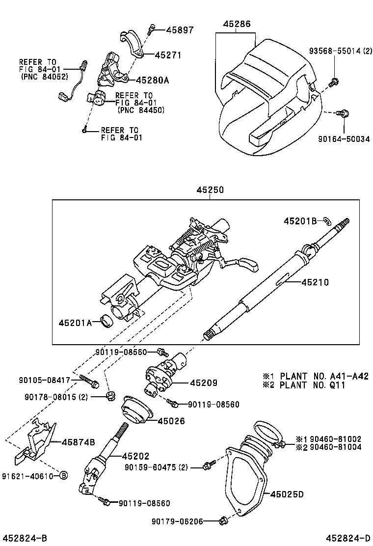 45271-33030 CLAMP, STEERING COLUMN, UPPER product image